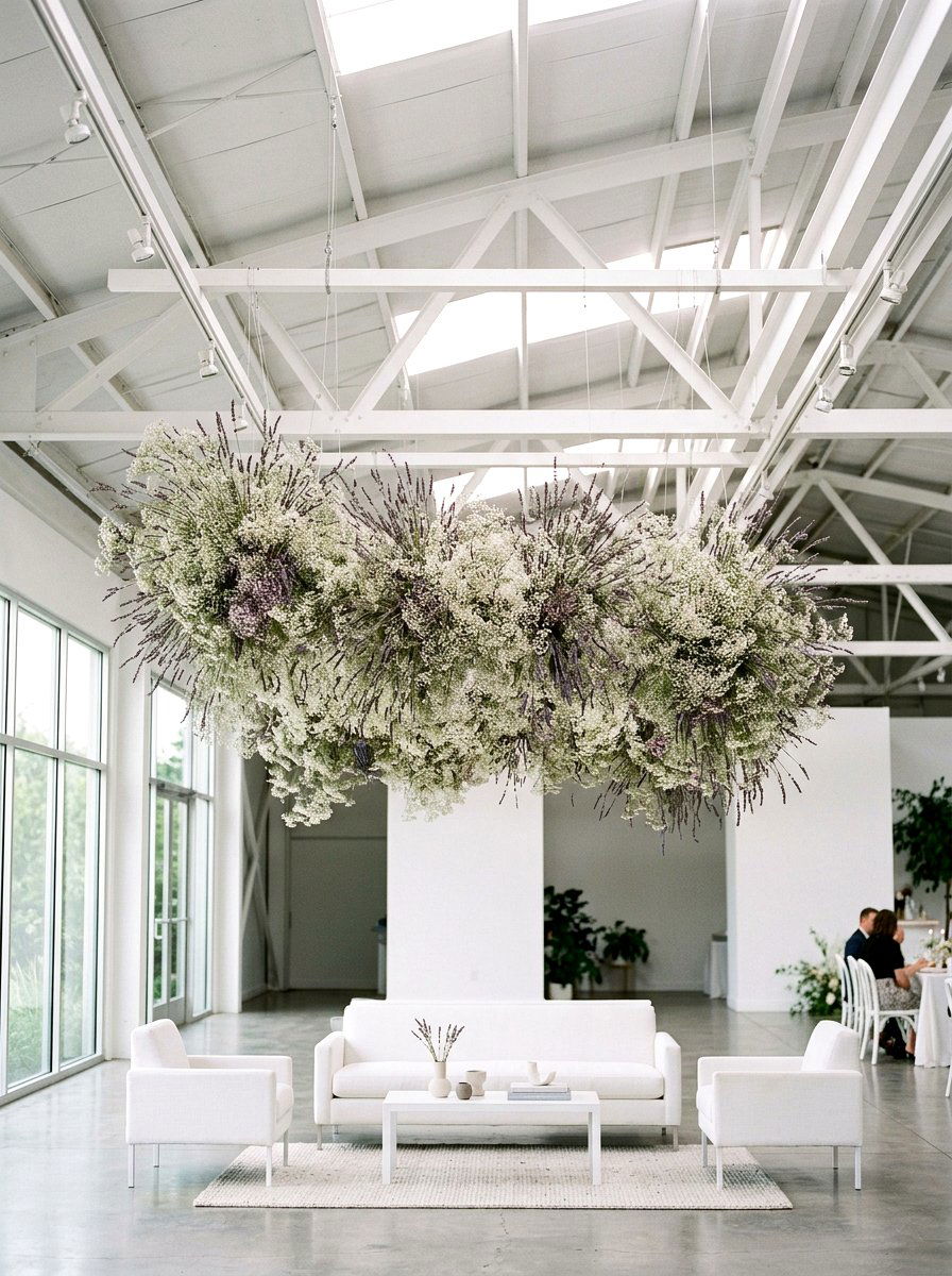 Hanging Flower Installation - 25 Spring Retail Display Ideas