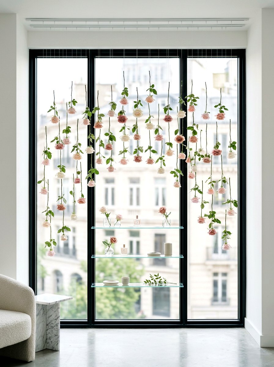 Hanging Flower Installation - 25 Spring Shop Window Ideas