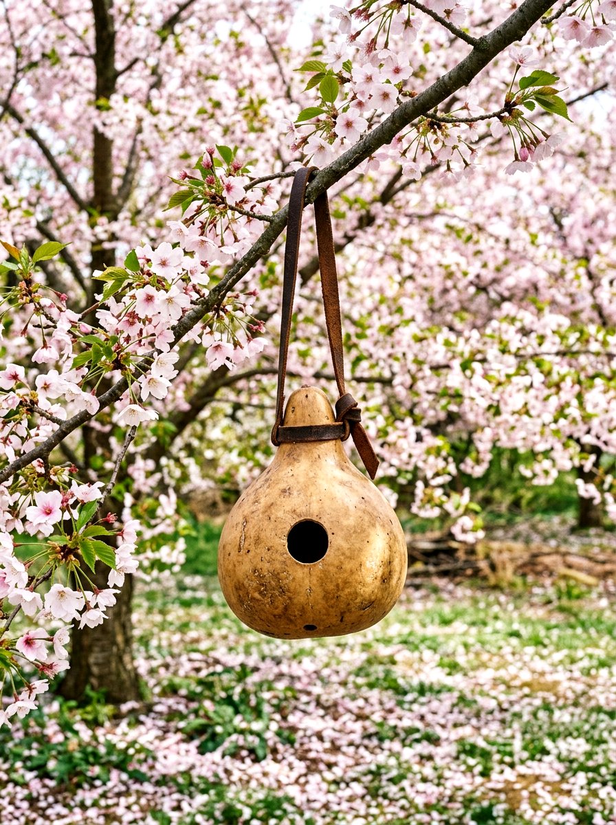 Hanging Gourd Birdhouse - 25 Spring DIY Birdhouse Ideas
