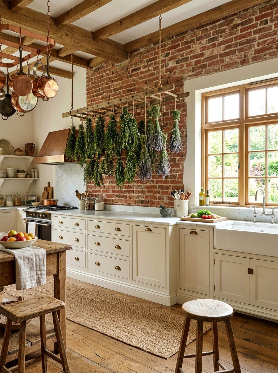 Hanging Herb Drying Rack - 25 Spring DIY Wall Art Ideas