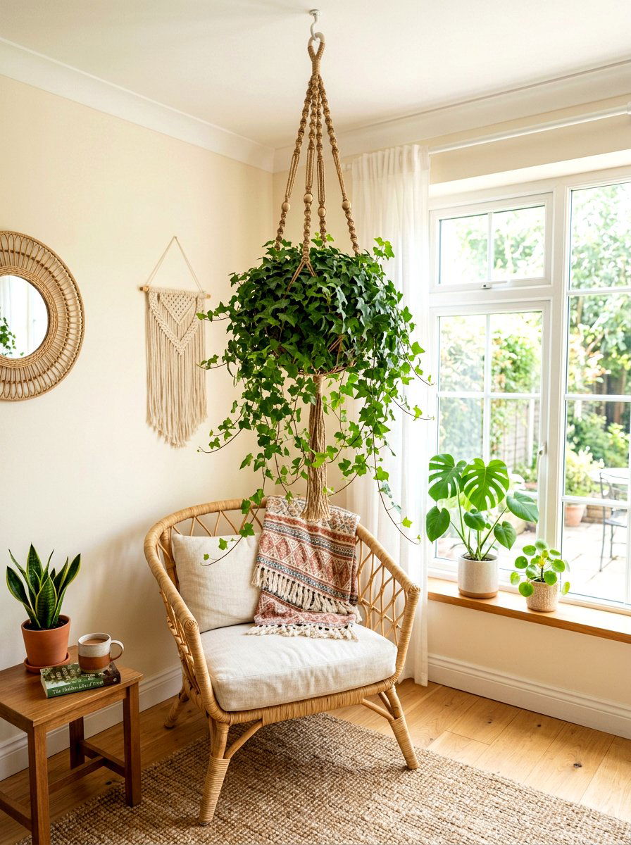 Hanging Ivy Sphere - 25 Spring Ivy Topiary Ideas