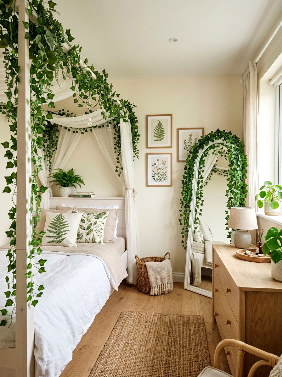 Hanging Ivy Vines - 25 Spring Girl Room Decor Ideas