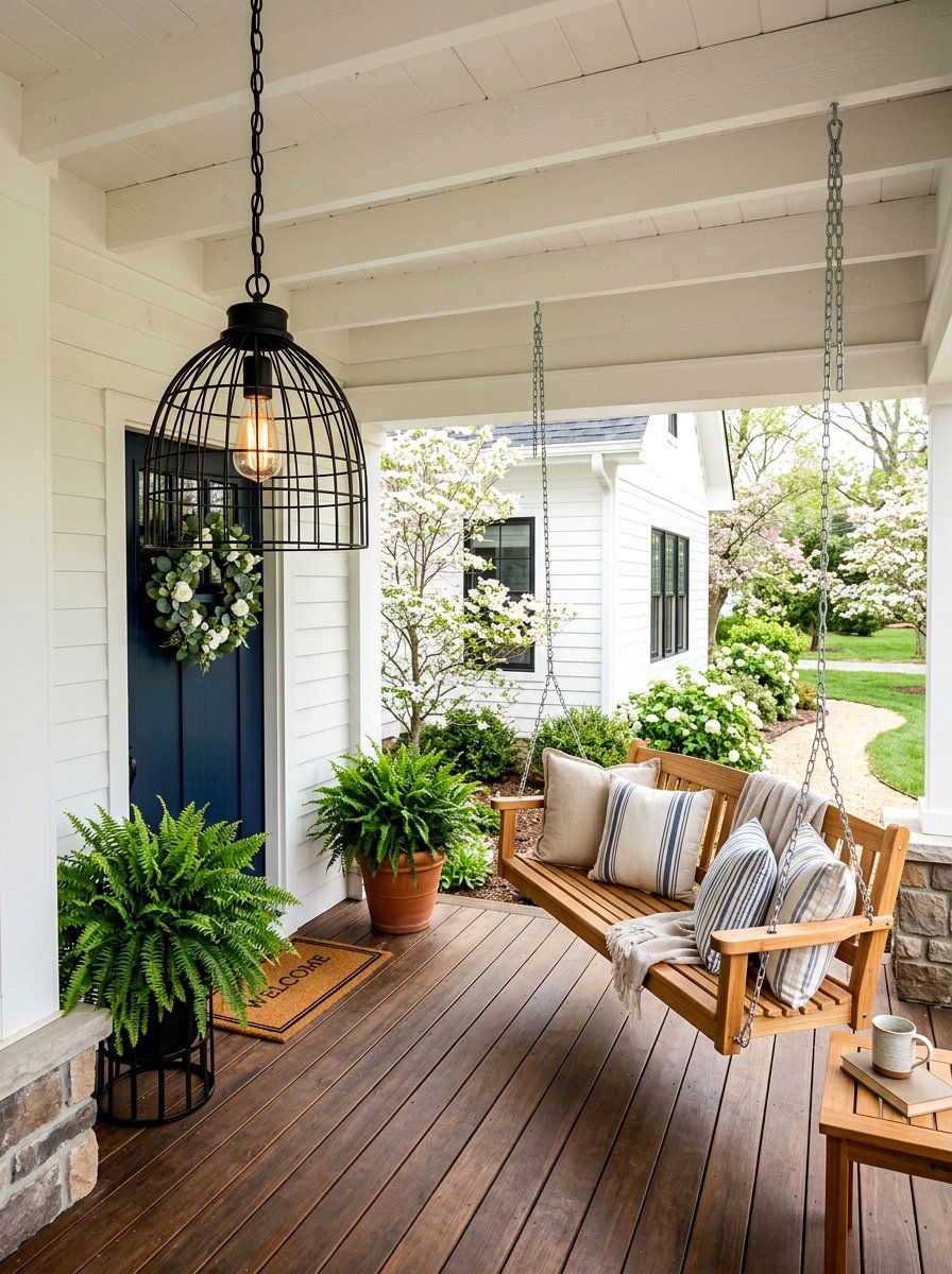 Hanging Pendants Porch - 25 Spring Outdoor Lighting Ideas