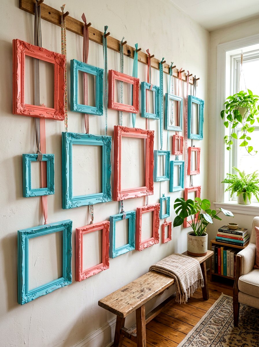 Hanging Picture Frames - 25 Spring Photo Booth Ideas
