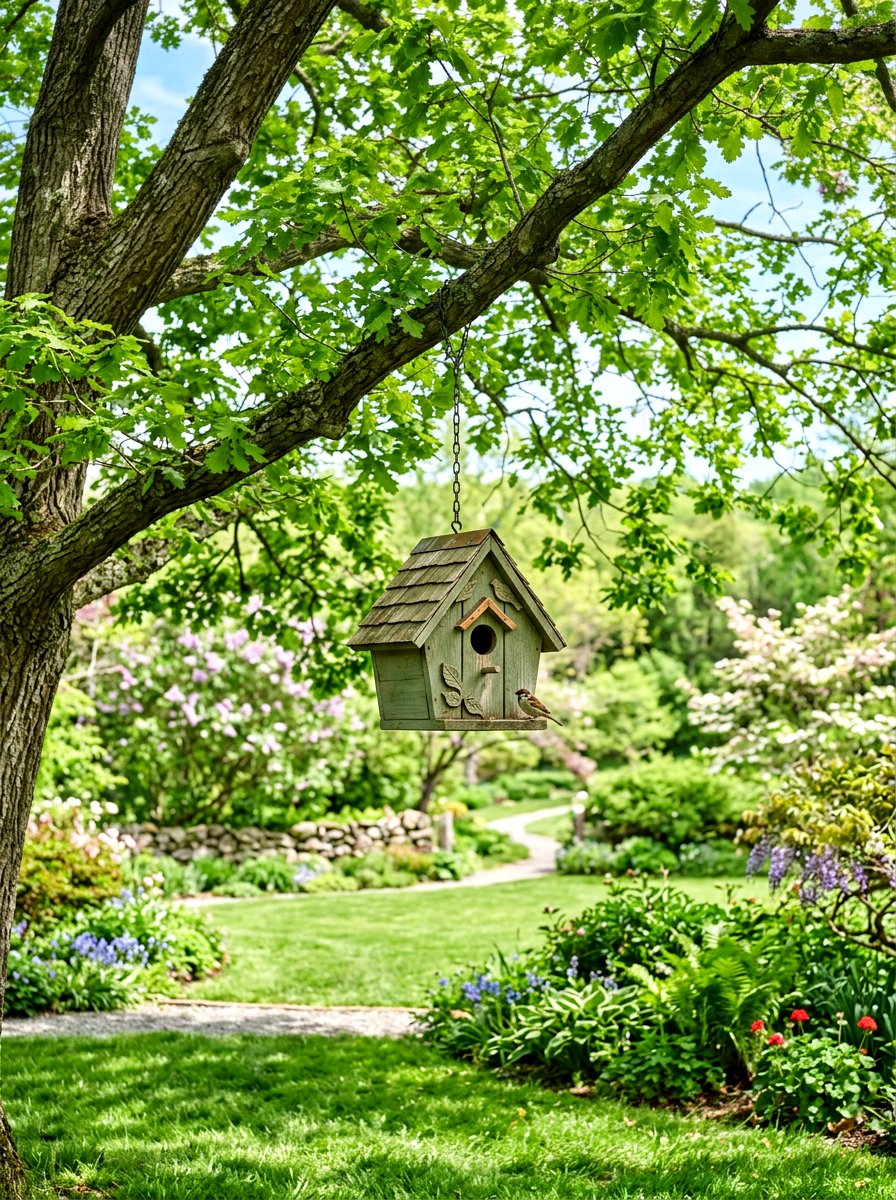 Hanging Tree Birdhouse - 25 Spring Birdhouse Decor Ideas