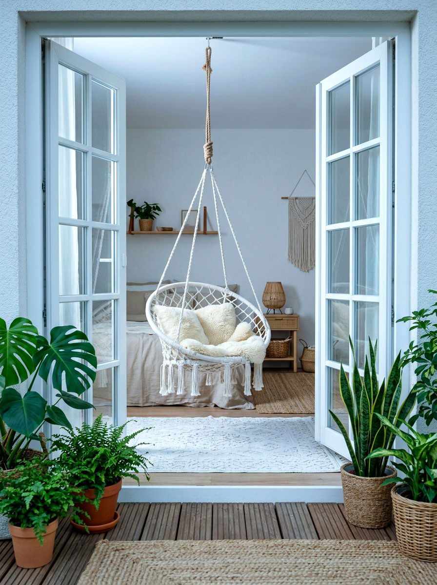Hanging egg chair - 25 Spring Bedroom Chair Ideas
