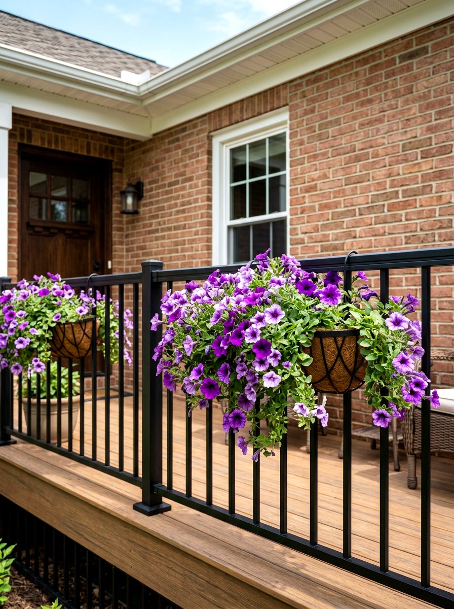 Hanging planters for porch railing - 25 Spring Porch Railing Decor Ideas