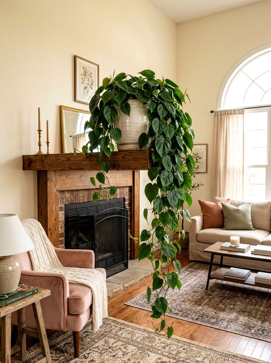 Heartleaf Philodendron - 25 Spring Living Room Plant Ideas