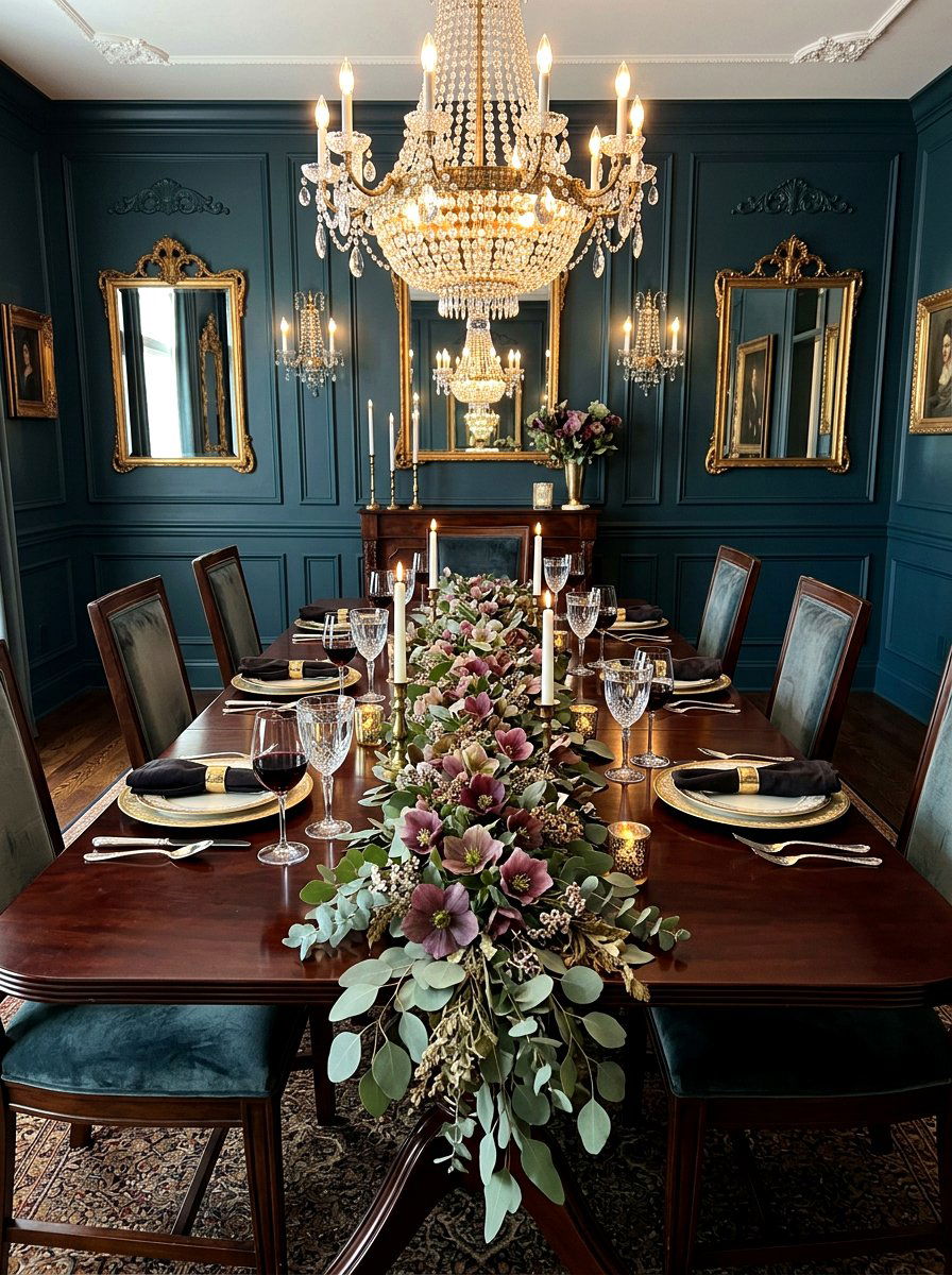 Hellebore Table Runner - 25 Spring Wedding Flower Ideas