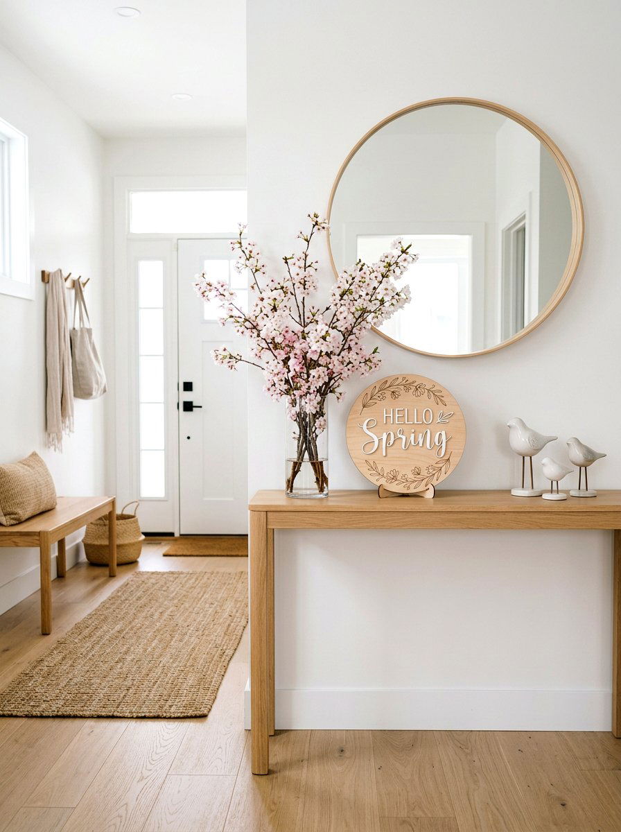 Hello Spring Wood Sign - 25 Spring Sign Decor Ideas