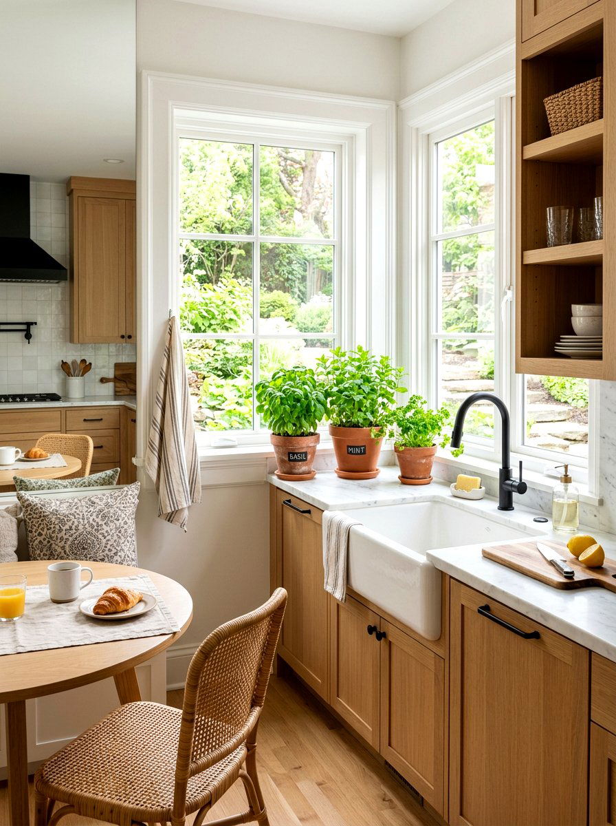 Herb Garden - 25 Spring Kitchen Windowsill Decor Ideas