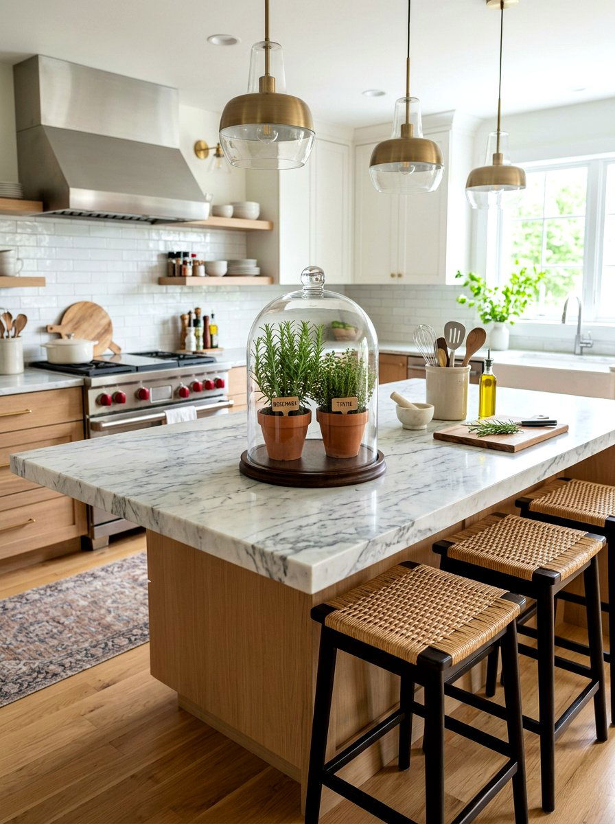 Herb Garden Cloche - 25 Spring Cloche Decor Ideas