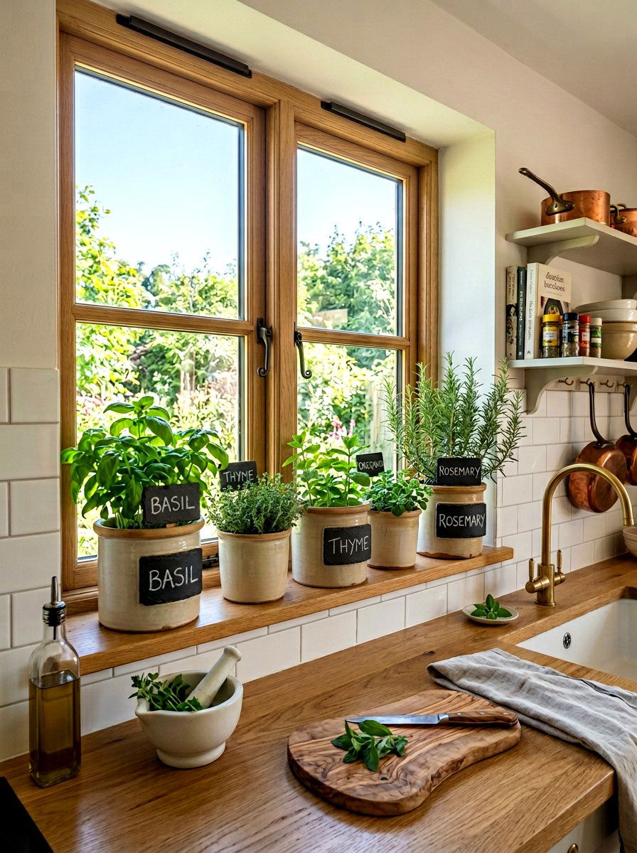 Herb Garden Kitchen - 25 Spring Model Home Decor Ideas