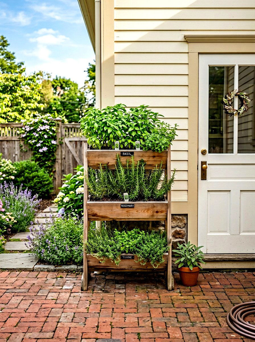 Herb Garden Planter - 25 Spring Side Yard Decor Ideas