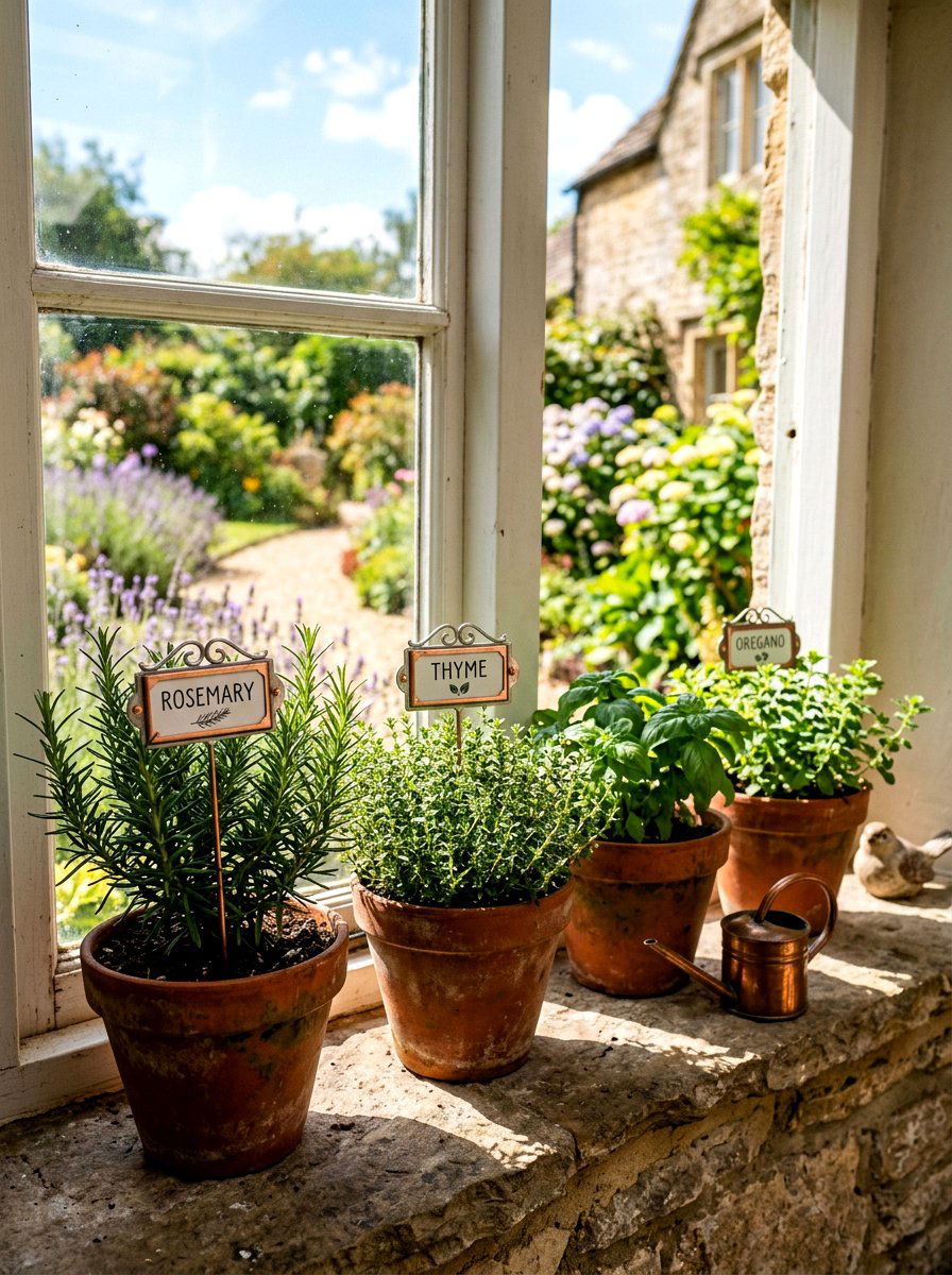 Herb Garden Pot - 25 Spring Decorated Pot Ideas