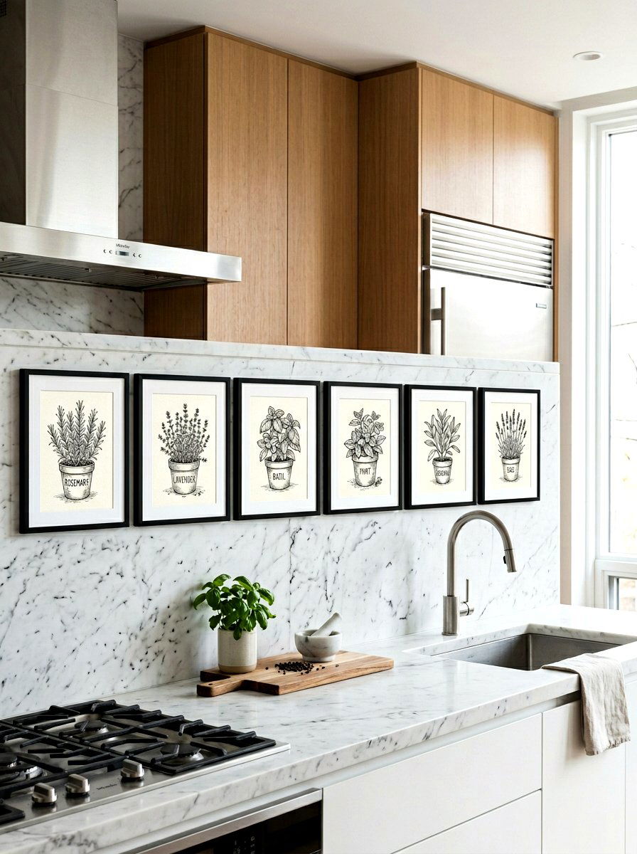 Herb Garden Sketch - 25 Spring Printable Art Ideas