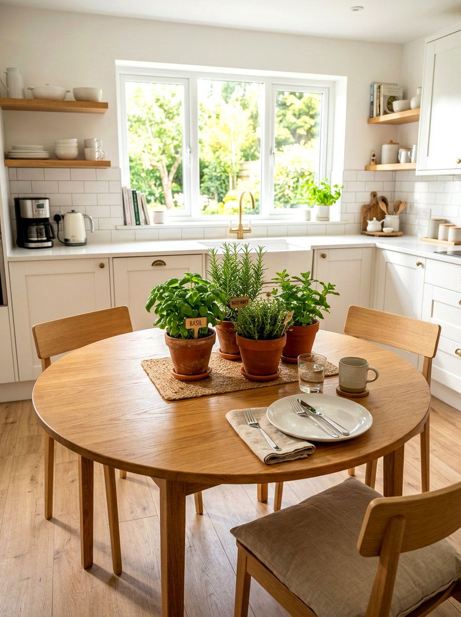 Herb Garden Table Decor - 25 Spring Round Table Decor Ideas