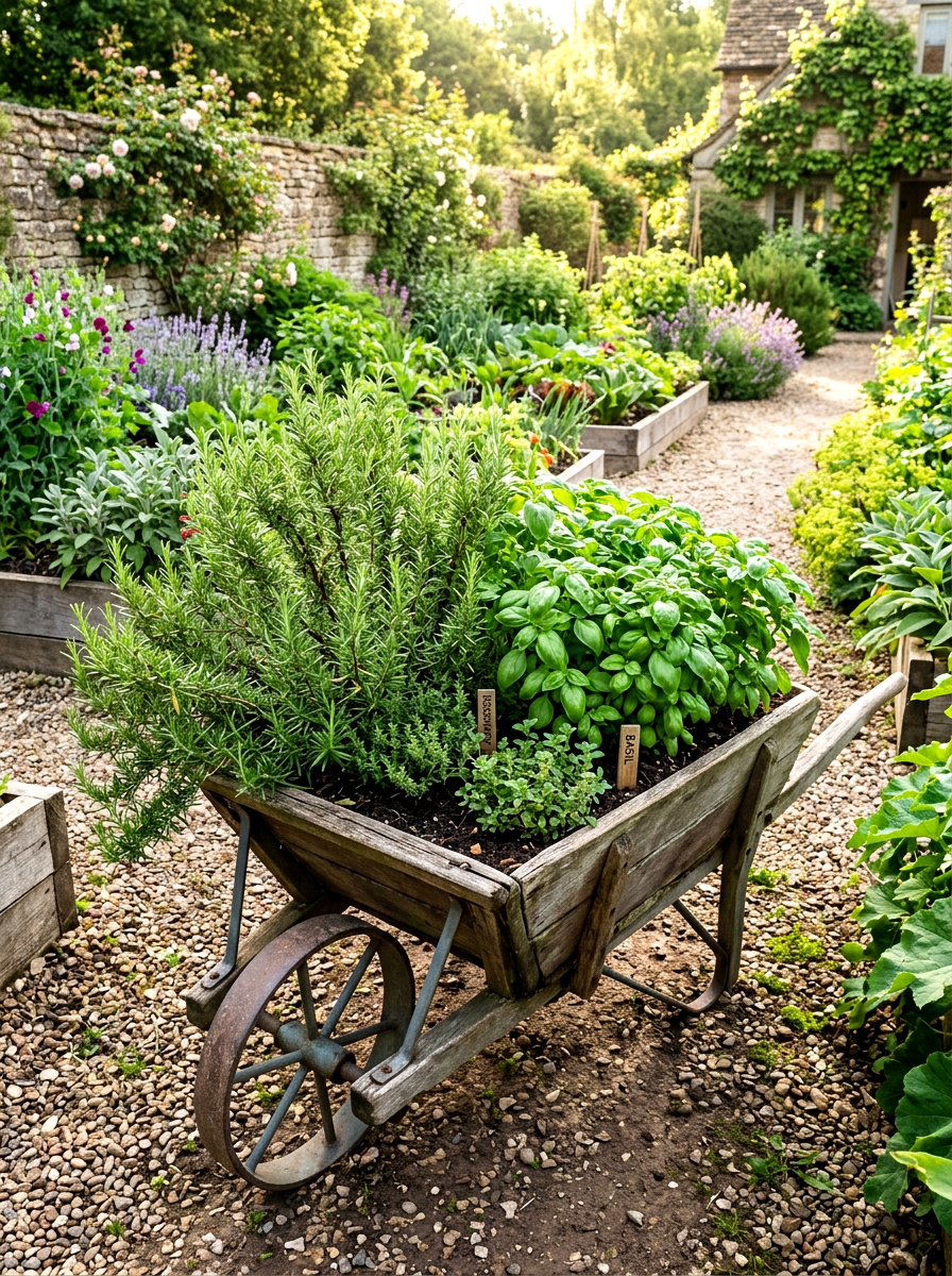 25 Unique Spring Wheelbarrow Planter Ideas for Your Backyard