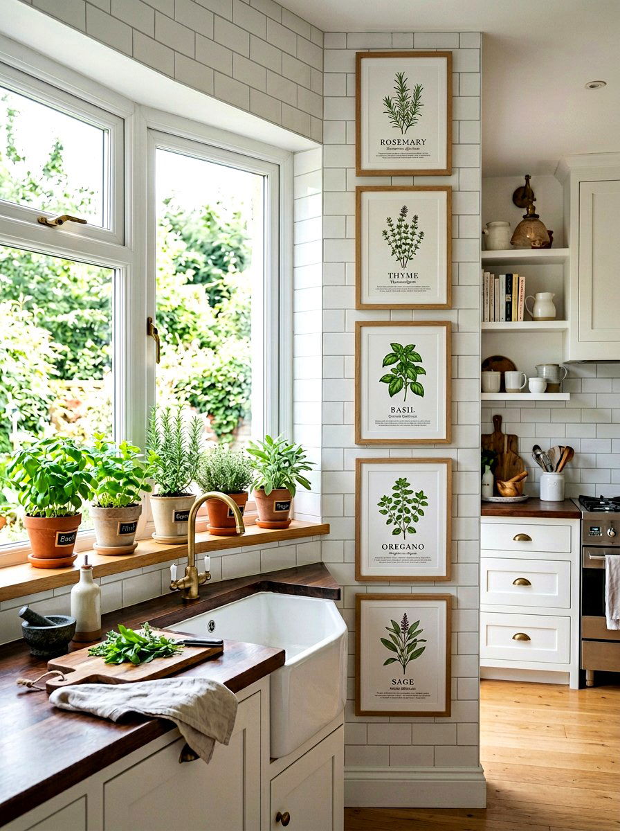 Herb Kitchen Wall Art - 25 Spring Wall Art Ideas