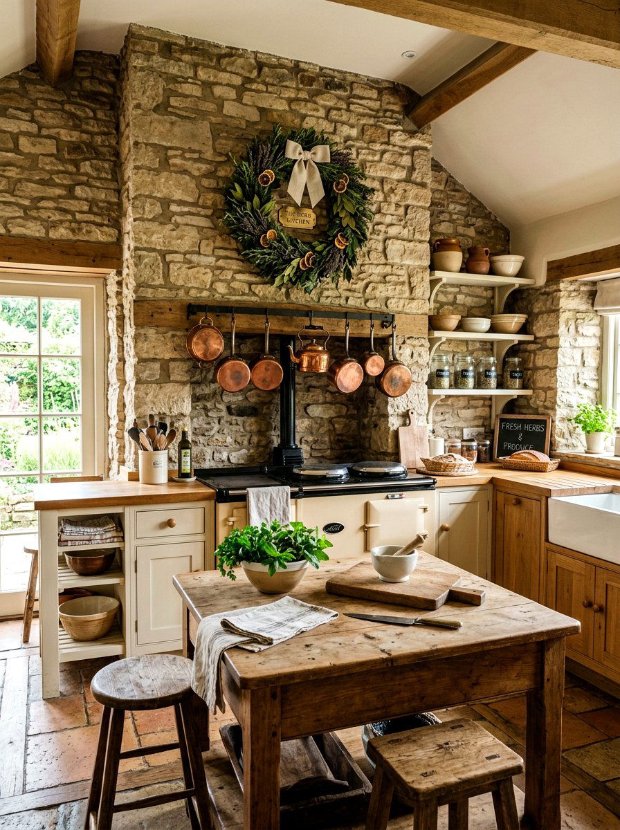 Herb Kitchen Wreath - 25 Spring Asymmetrical Wreath Ideas