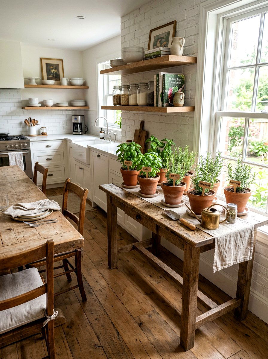 Herb Pot Table - 25 Spring Luncheon Decor Ideas