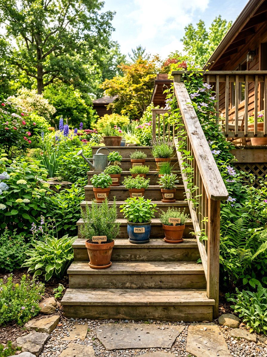 25 Spring Deck Staircase Decor Ideas to Elevate Your Entry