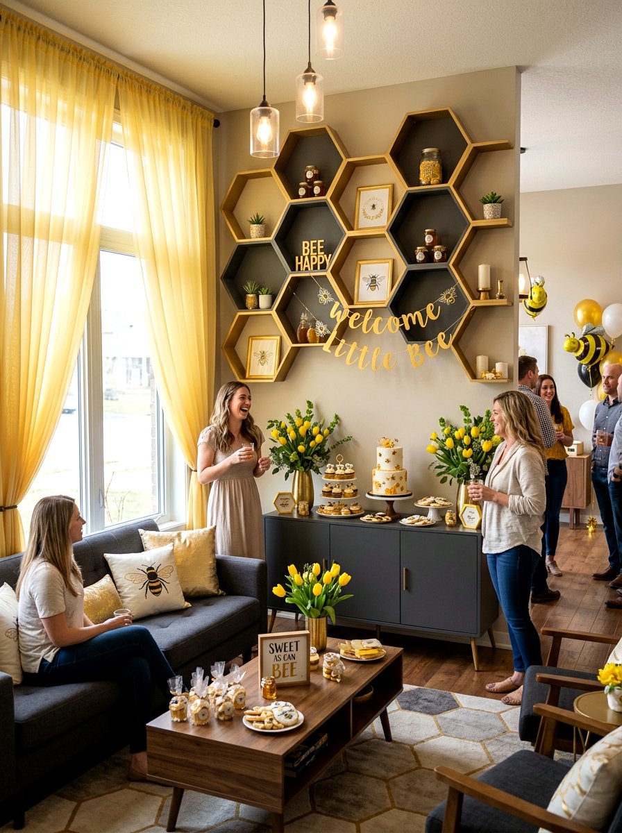 Honey Bee Theme - 25 Spring Sprinkle Party Decor Ideas