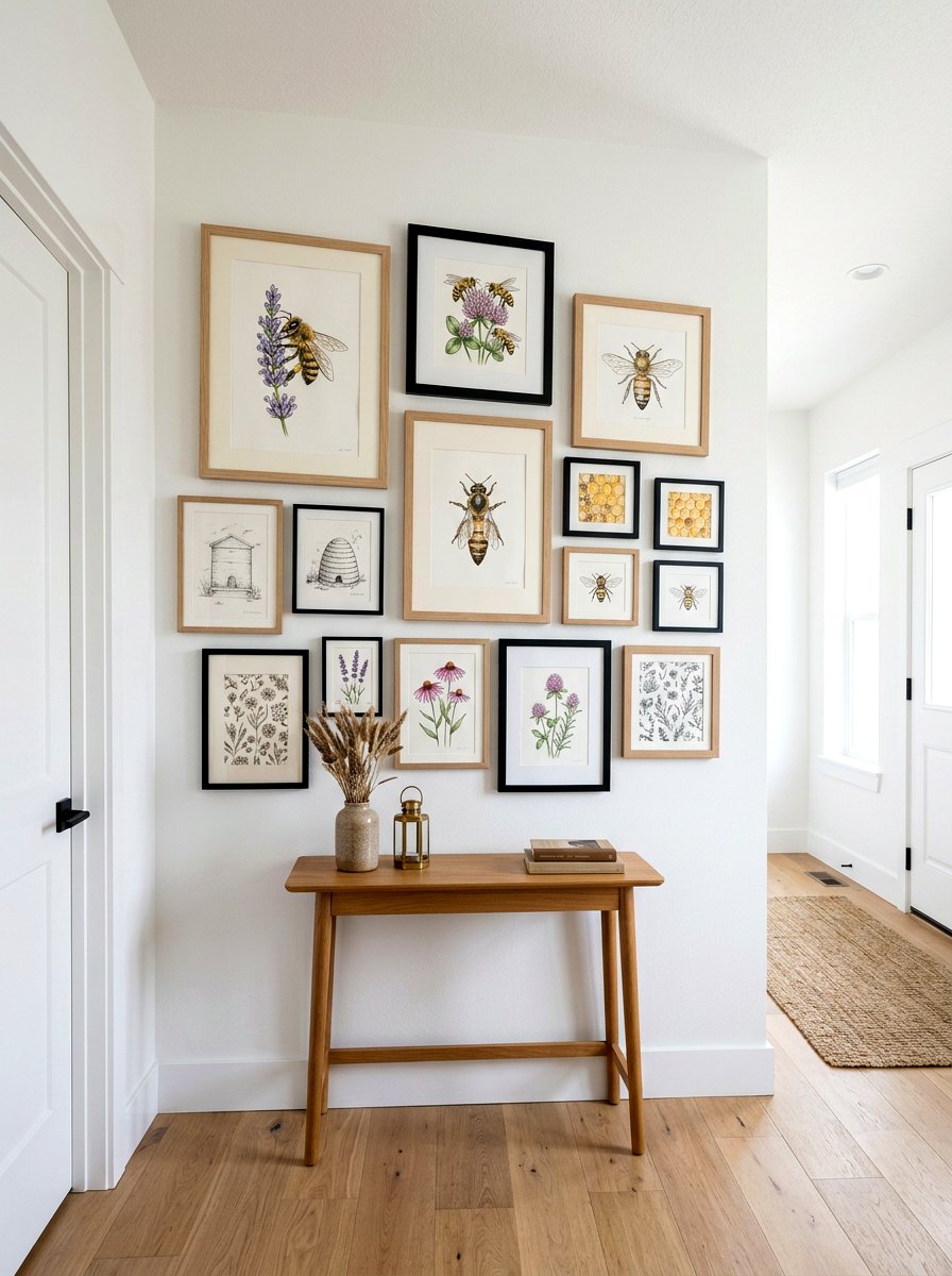 Honey bee wall art - 25 Spring Bee Decor Ideas