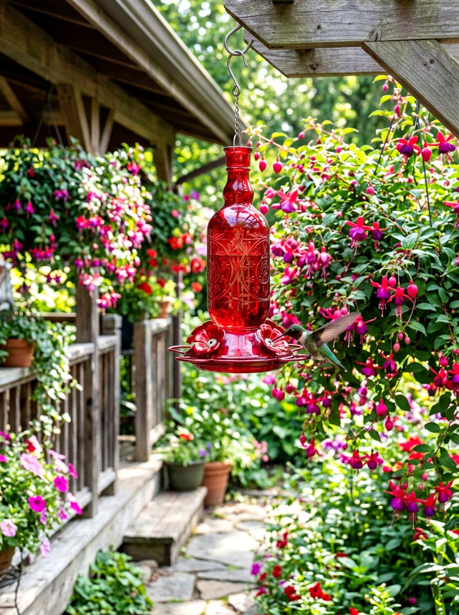 Hummingbird feeder - 25 Spring Bird Feeder Decor Ideas