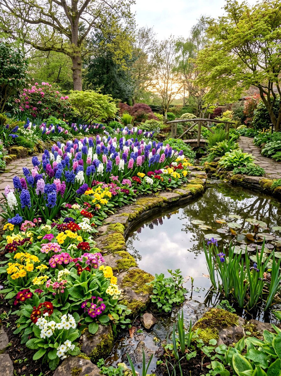 Hyacinth And Primrose Garden - 25 Spring Hyacinth Garden Ideas
