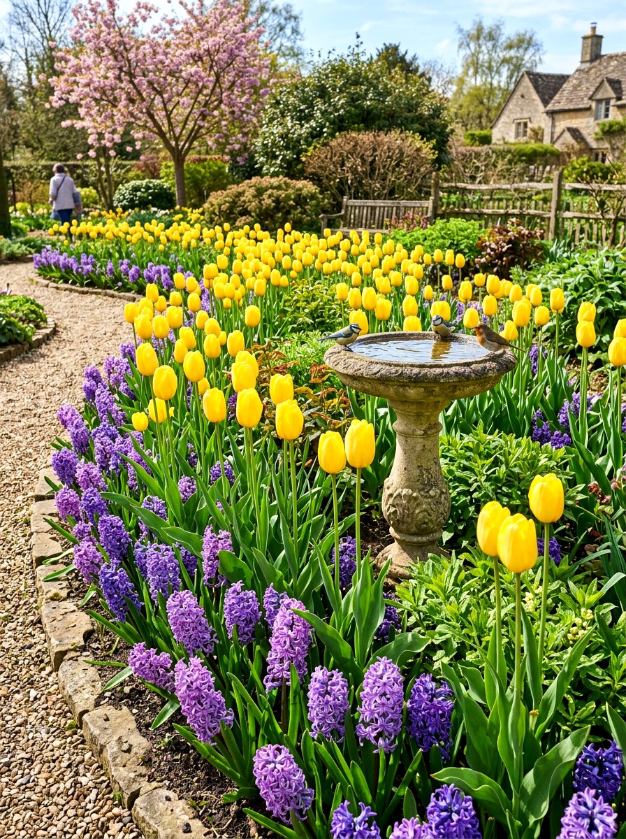 Hyacinth And Tulip Mix - 25 Spring Hyacinth Garden Ideas