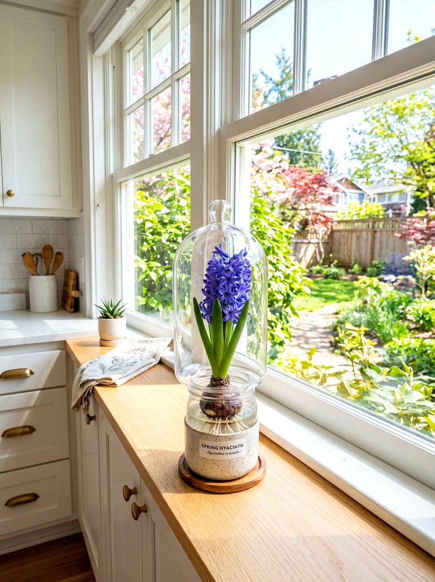 Hyacinth Bulb Forcing - 25 Spring Glass Cloche Ideas