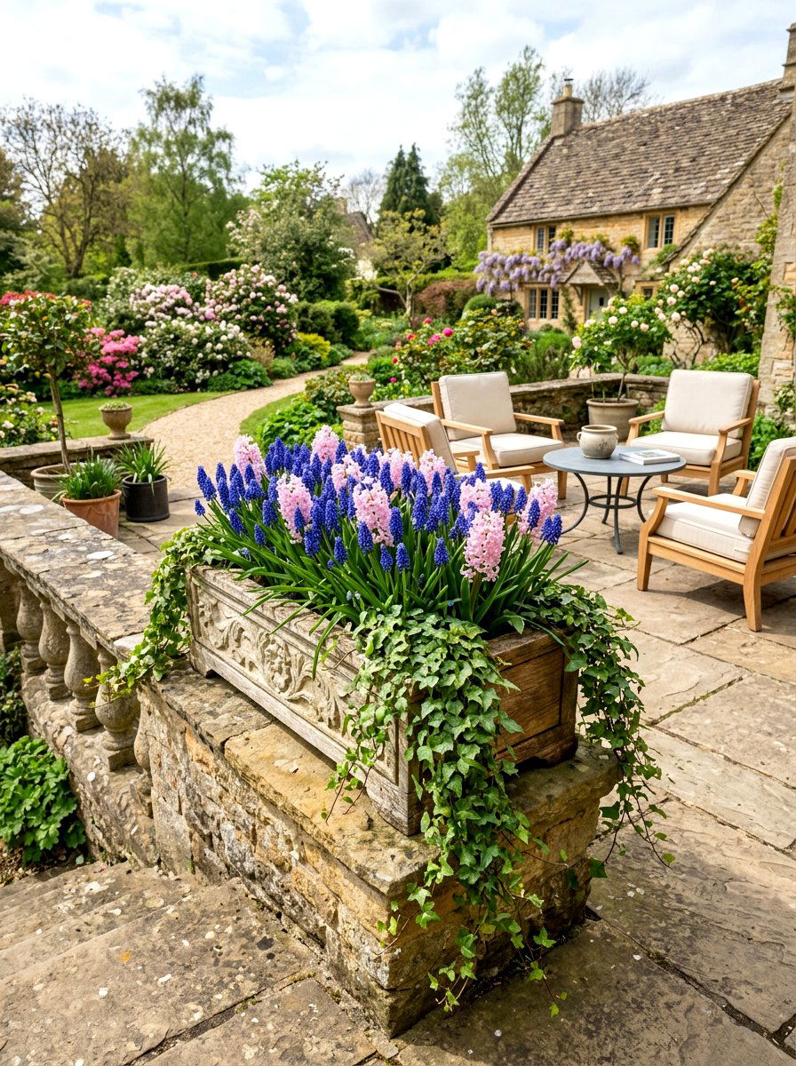 Hyacinth Flower Box - 25 Spring Flower Box Ideas