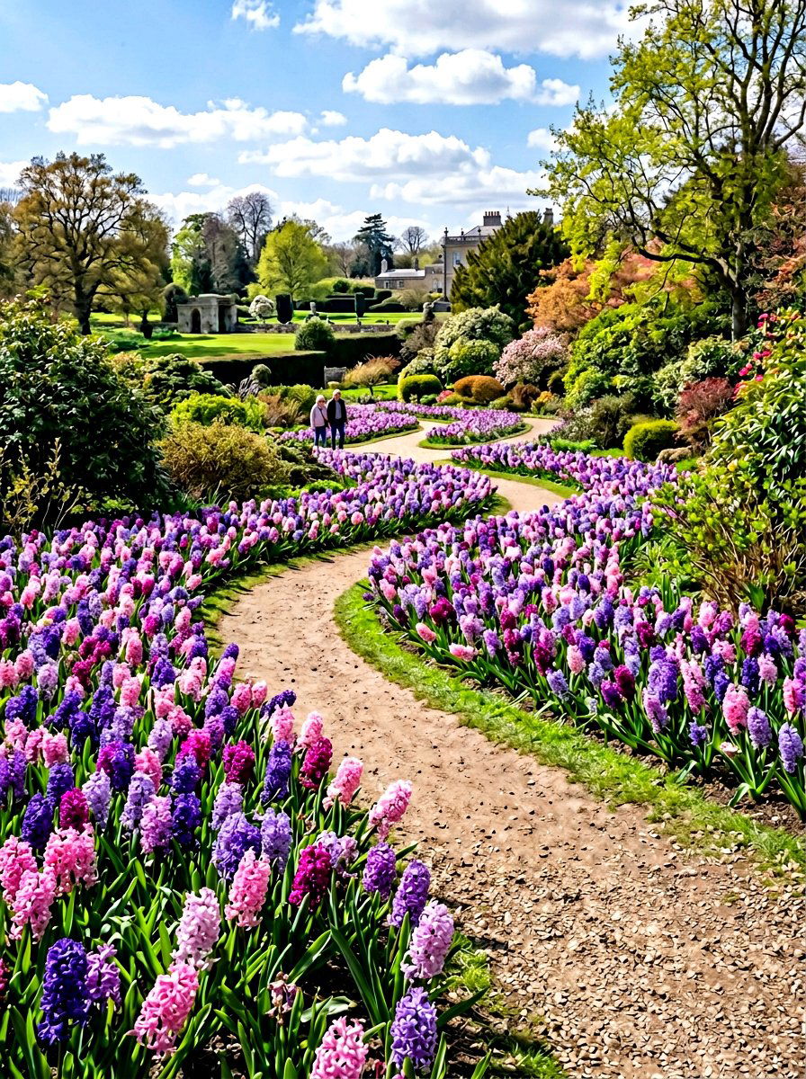 Hyacinth Garden Path - 25 Spring Hyacinth Garden Ideas