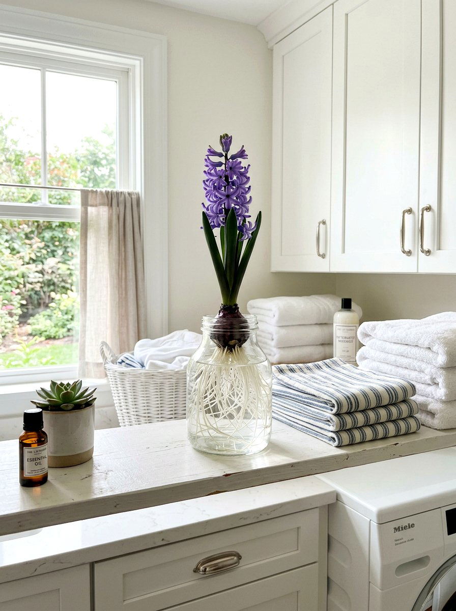 Hyacinth Water Culture Jar - 25 Spring Hyacinth Bulb Glass Ideas