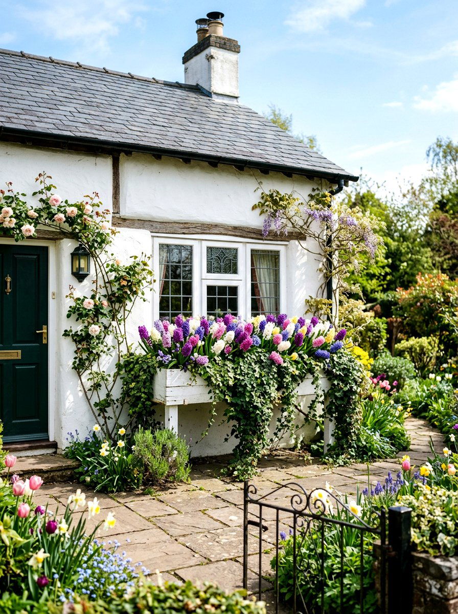 Hyacinth Window Box - 25 Spring Hyacinth Garden Ideas