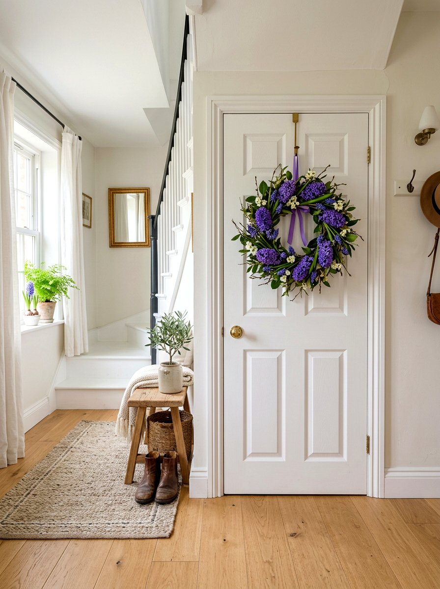 Hyacinth Wreath Decoration - 25 Spring Hyacinth Arrangement Ideas