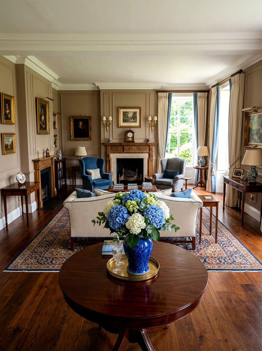 Hydrangea Centerpiece - 25 Spring Living Centerpiece Ideas