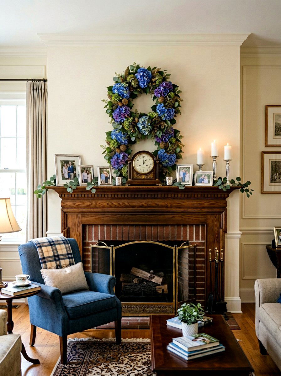 Hydrangea mini wreath - 25 Spring Mini Wreath Ideas