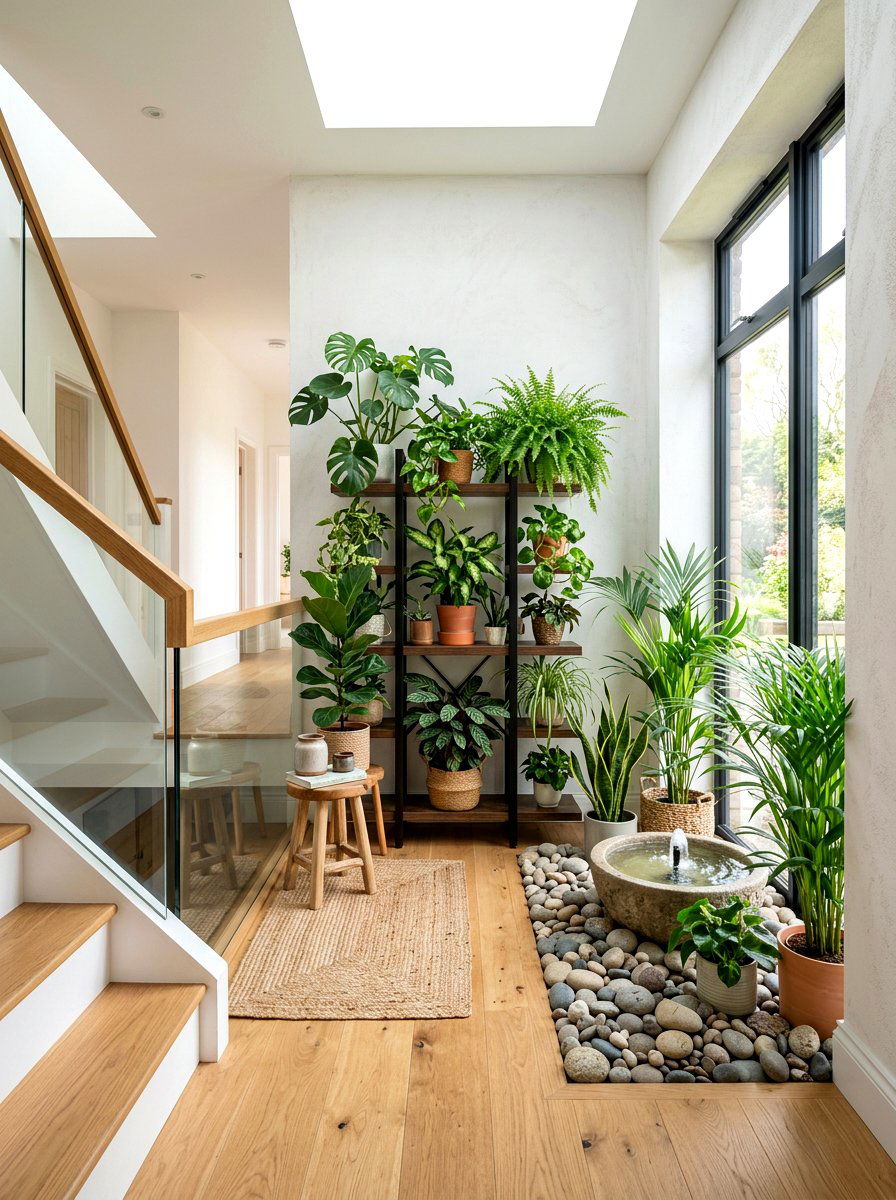 Indoor Garden Landing - 25 Spring Landing Decor Ideas