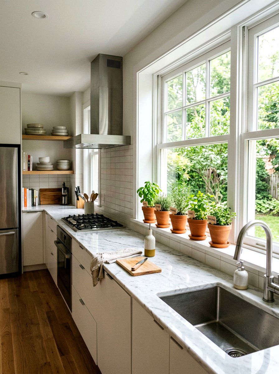 Indoor Herb Garden - 25 Spring Decorating Ideas on a Budget