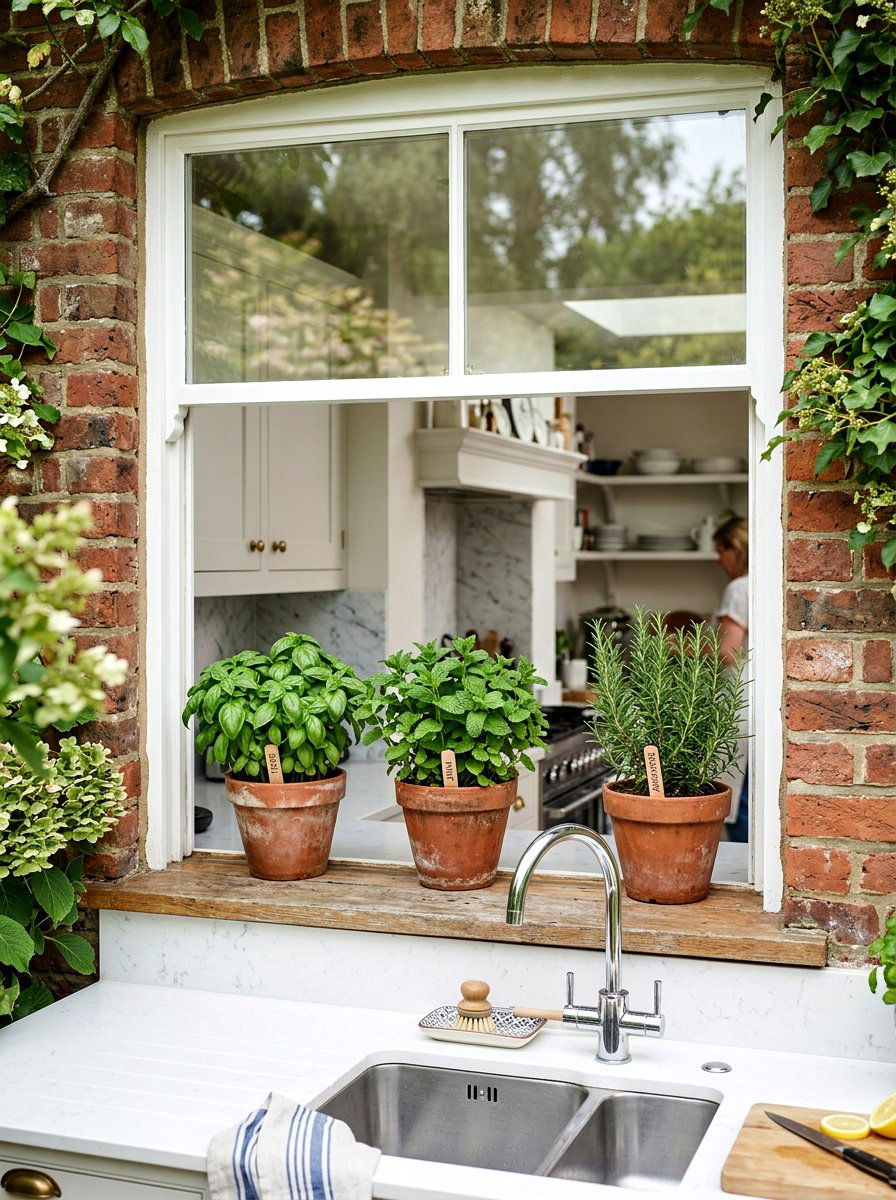 Indoor Herb Garden - 25 Spring Home Refresh Ideas