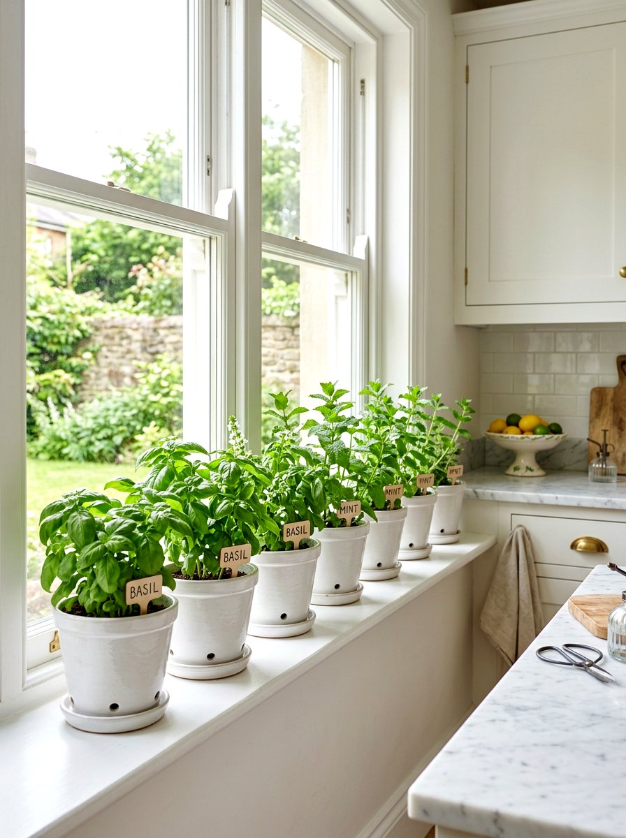 Indoor Herb Garden - 25 Spring Room Makeover Ideas
