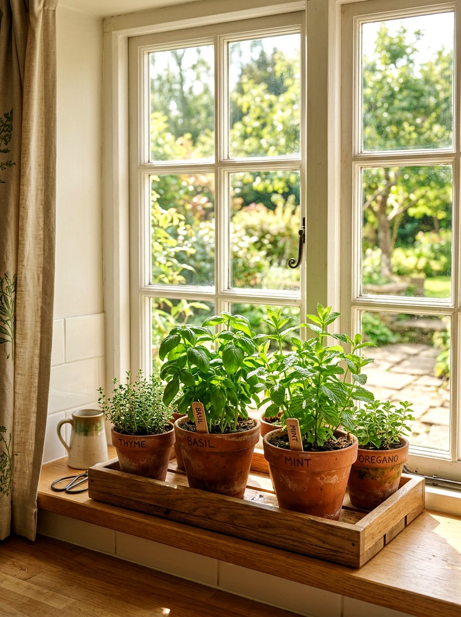 Indoor Herb Garden - 25 Spring Cleaning Decor Ideas