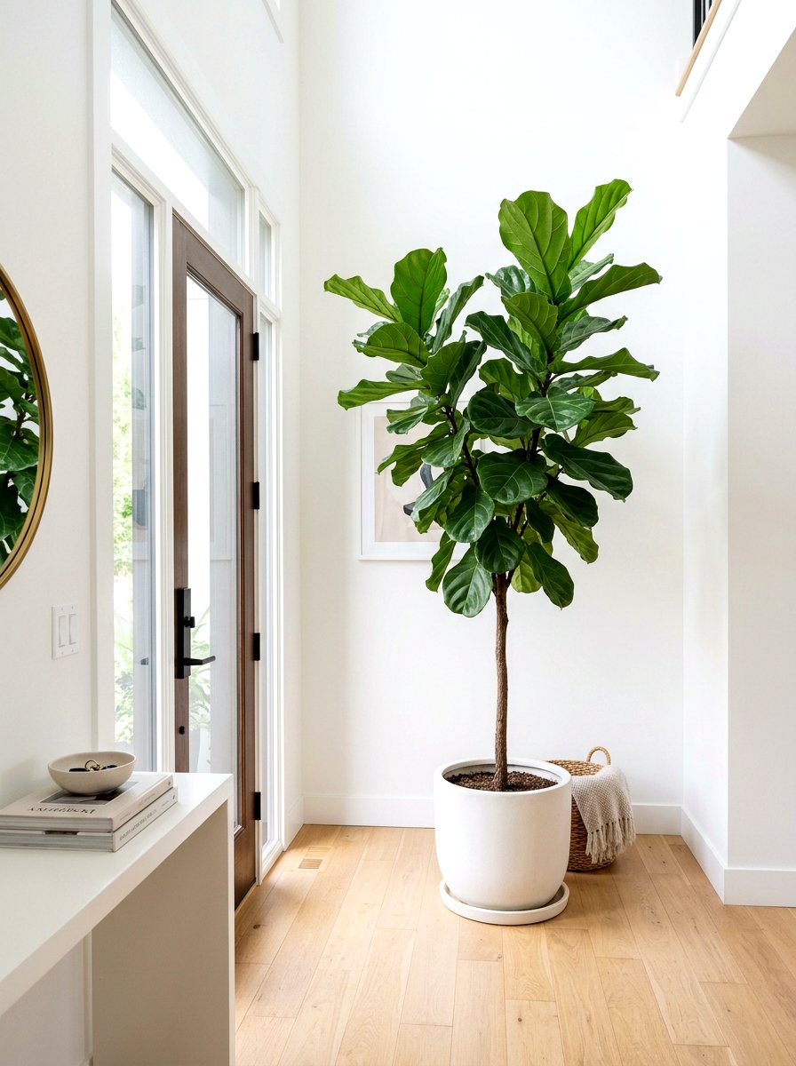 Indoor House Plant - 25 Spring Entryway Decor Ideas