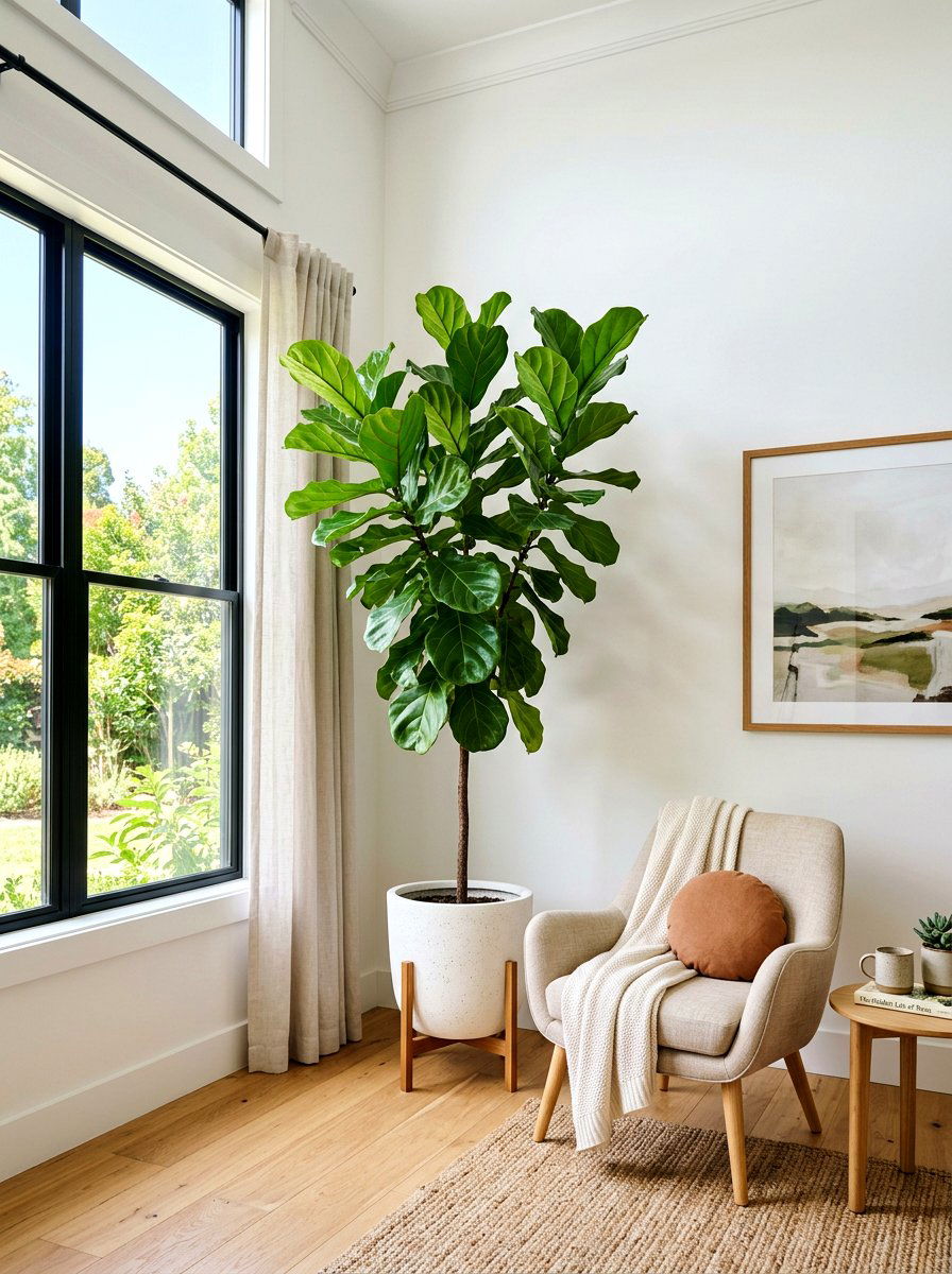 Indoor Large Leaf Plants - 25 Spring Open House Decor Ideas