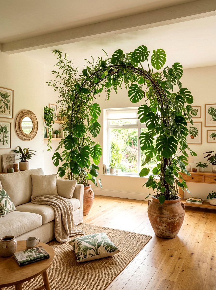 Indoor Potted Plant Arch - 25 Spring Arch Decor Ideas