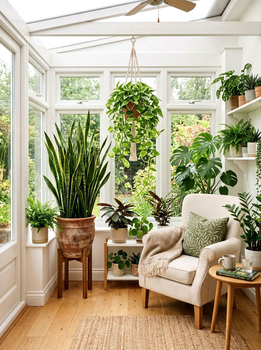 Indoor Potted Plants - 25 Spring Airbnb Decor Ideas