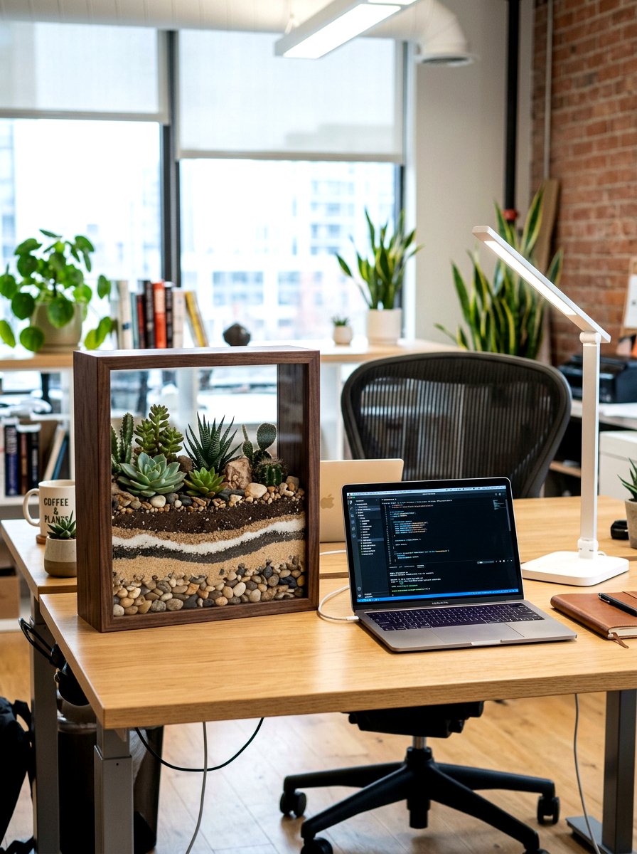 Indoor Terrarium Shadow Box - 25 Spring Shadow Box Ideas