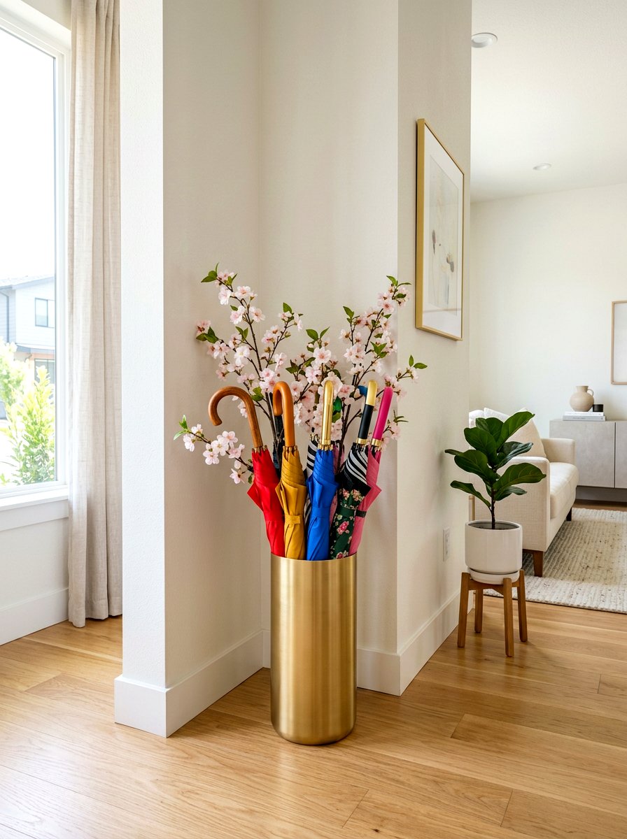 Indoor Umbrella Corner Decor - 25 Spring Umbrella Decor Ideas